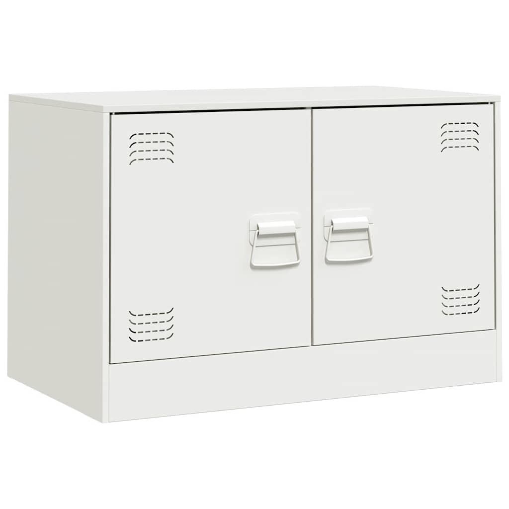 Mobili Tv 2 Pz Bianchi 67X39X44 Cm In Acciaio