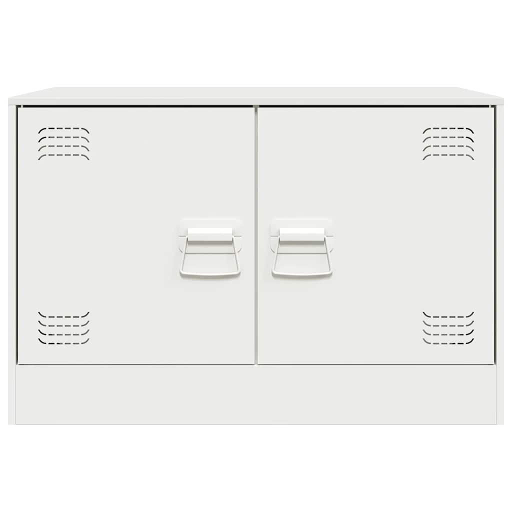 Mobili Tv 2 Pz Bianchi 67X39X44 Cm In Acciaio
