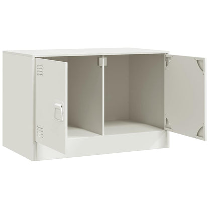 Mobili Tv 2 Pz Bianchi 67X39X44 Cm In Acciaio