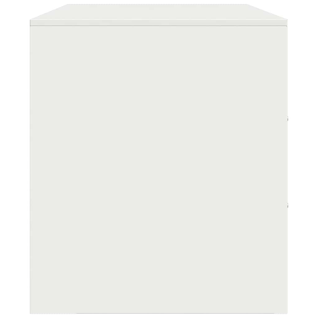 Mobili Tv 2 Pz Bianchi 67X39X44 Cm In Acciaio