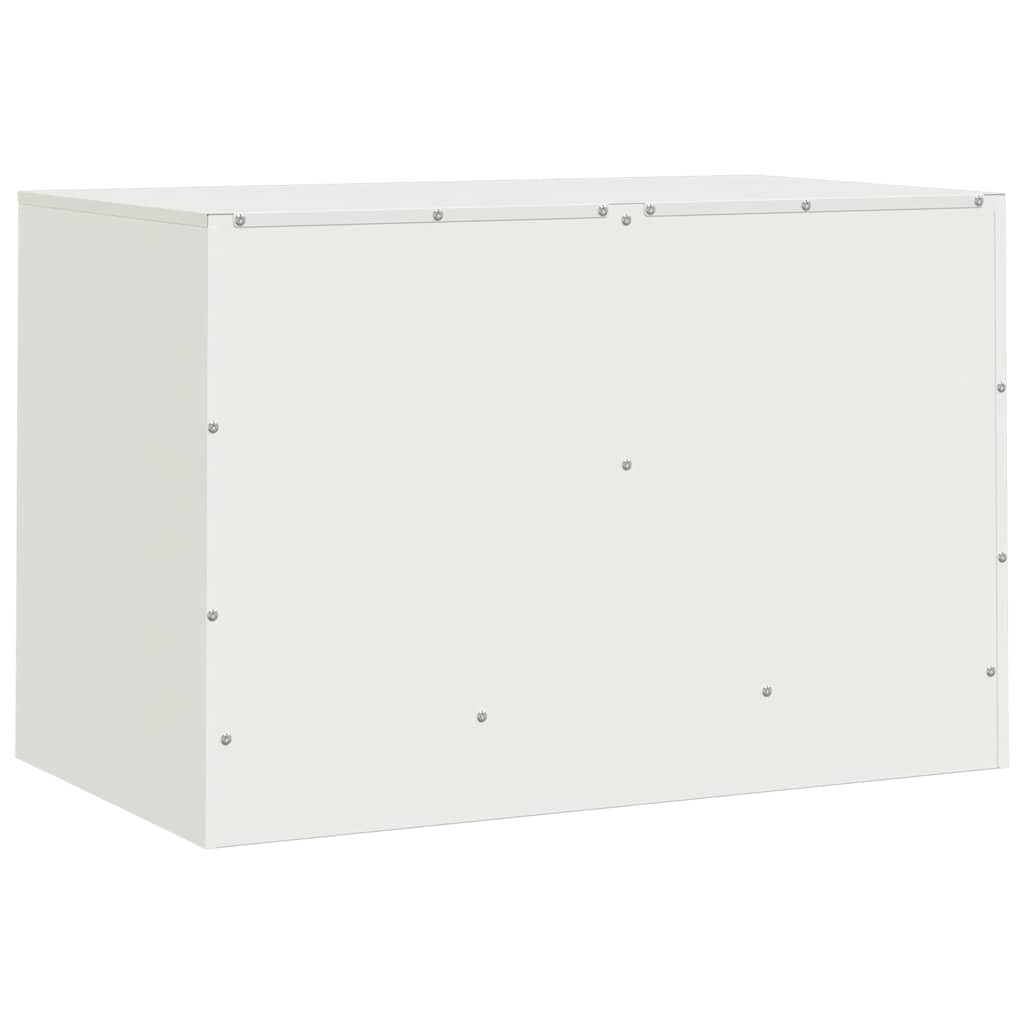 Mobili Tv 2 Pz Bianchi 67X39X44 Cm In Acciaio