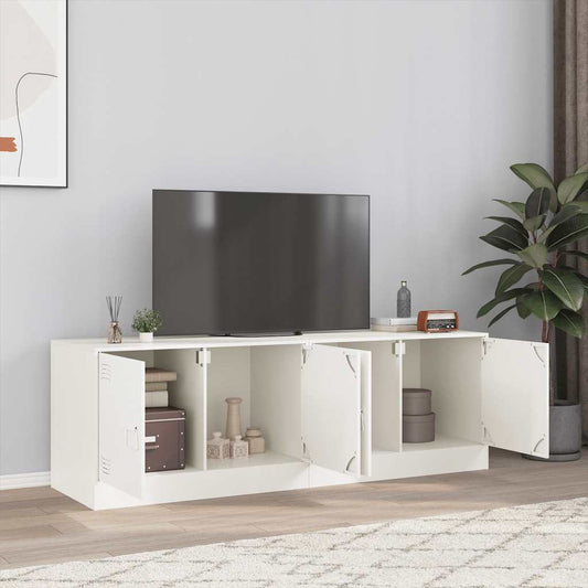 Mobili Tv 2 Pz Bianchi 67X39X44 Cm In Acciaio