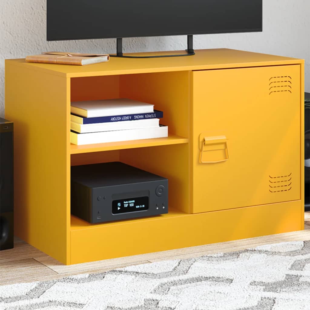 Mobili Tv 2 Pz Bianchi 67X39X44 Cm In Acciaio