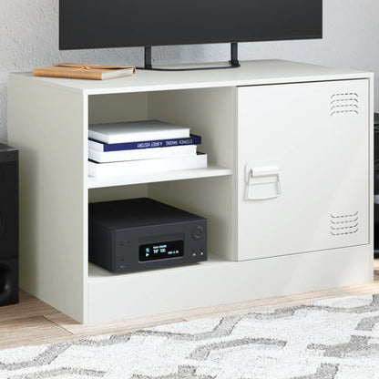 Mobili Tv 2 Pz Bianchi 67X39X44 Cm In Acciaio