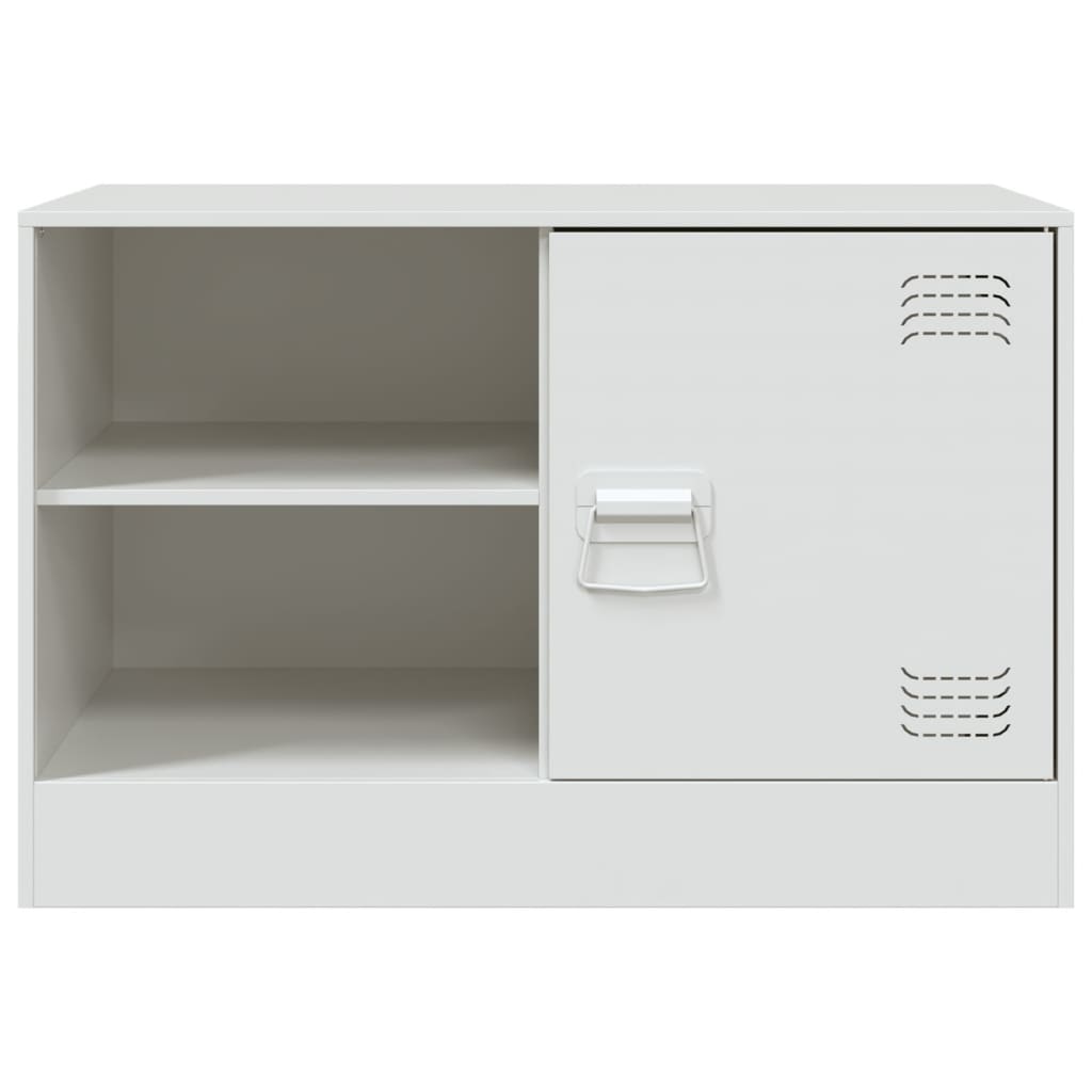 Mobili Tv 2 Pz Bianchi 67X39X44 Cm In Acciaio