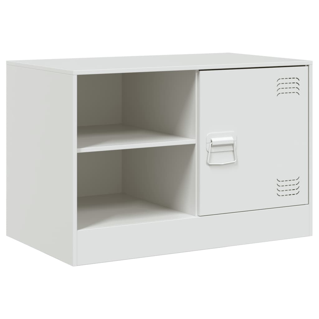 Mobili Tv 2 Pz Bianchi 67X39X44 Cm In Acciaio