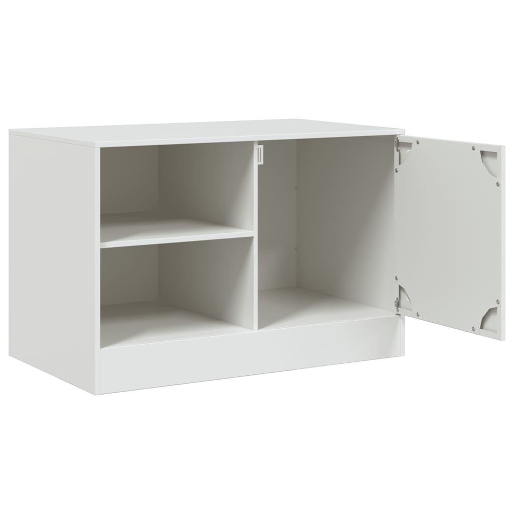 Mobili Tv 2 Pz Bianchi 67X39X44 Cm In Acciaio