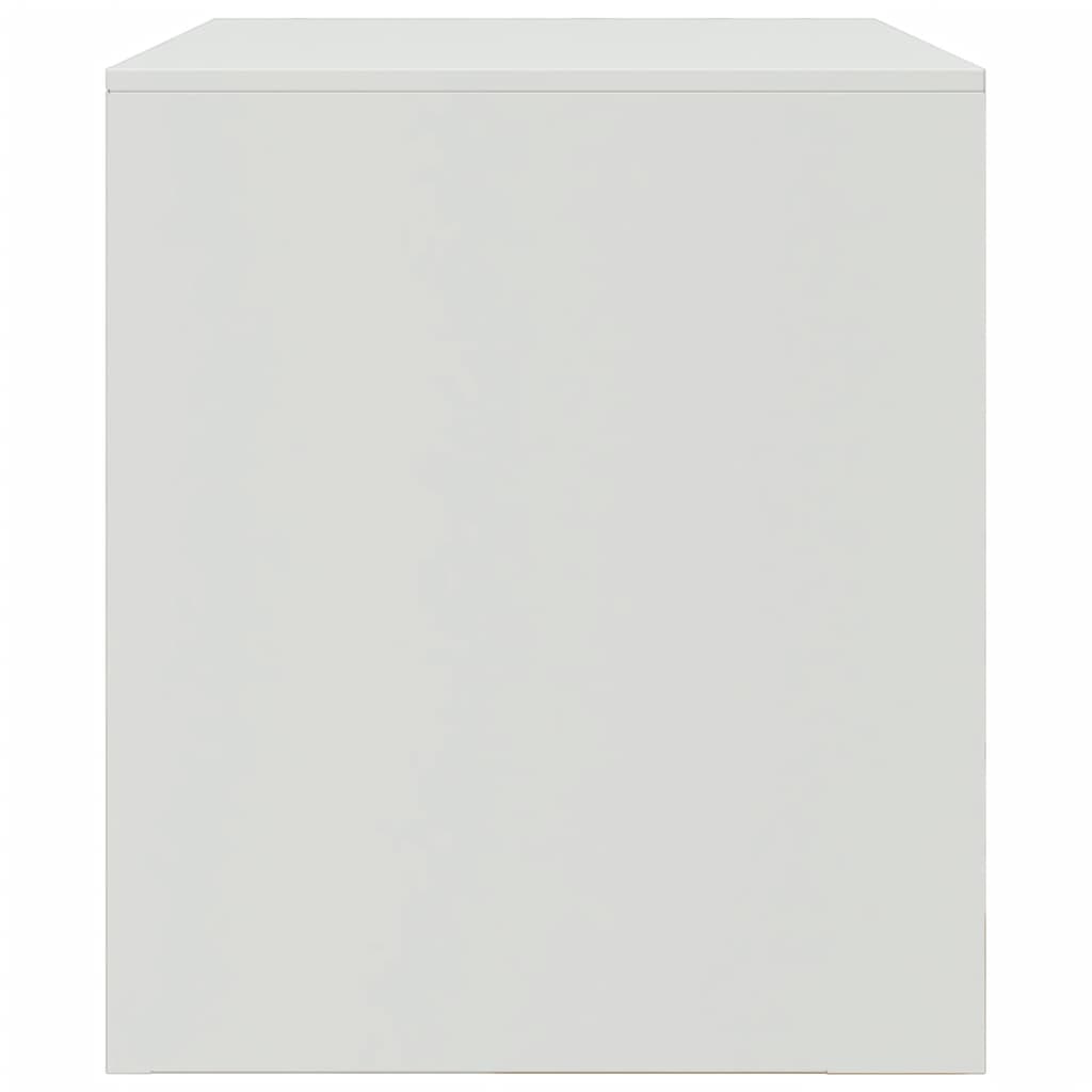Mobili Tv 2 Pz Bianchi 67X39X44 Cm In Acciaio
