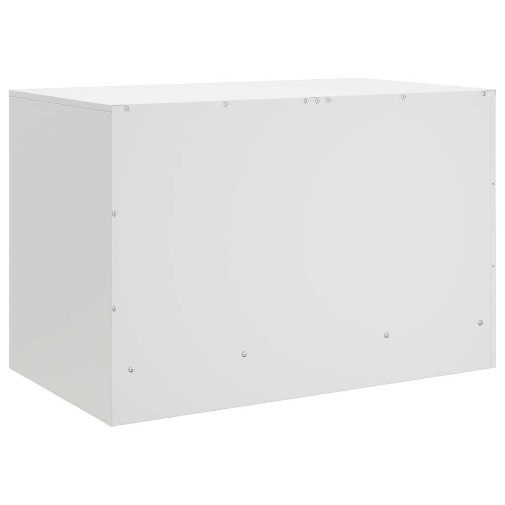 Mobili Tv 2 Pz Bianchi 67X39X44 Cm In Acciaio