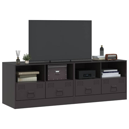 Mobili Tv 2 Pz Neri 67X39X44 Cm In Acciaio