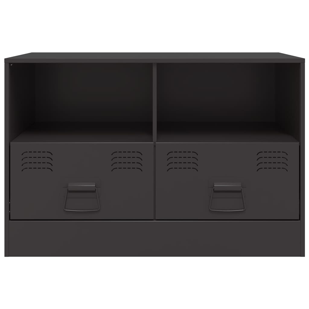 Mobili Tv 2 Pz Neri 67X39X44 Cm In Acciaio