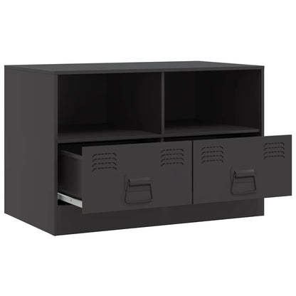 Mobili Tv 2 Pz Neri 67X39X44 Cm In Acciaio
