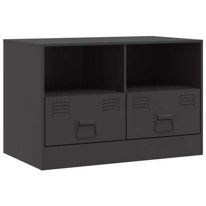 Mobili Tv 2 Pz Neri 67X39X44 Cm In Acciaio