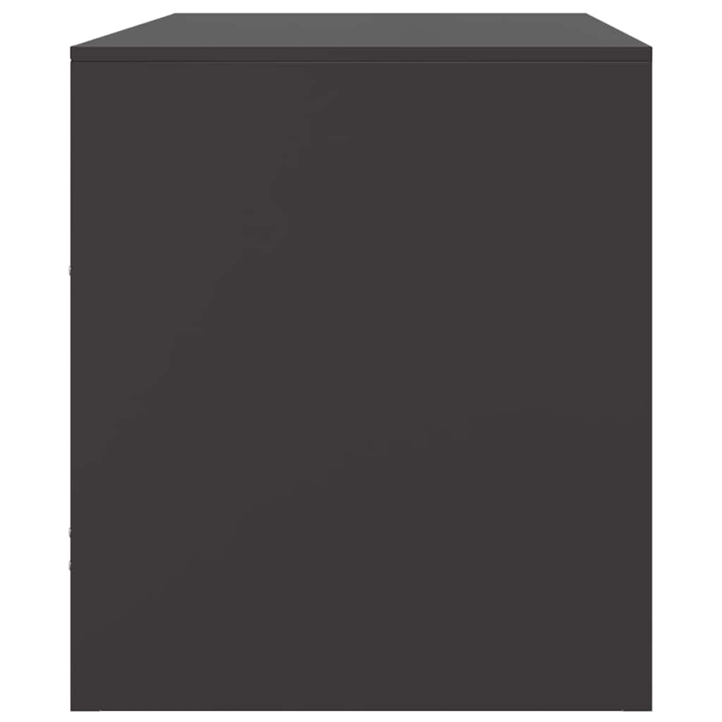 Mobili Tv 2 Pz Neri 67X39X44 Cm In Acciaio