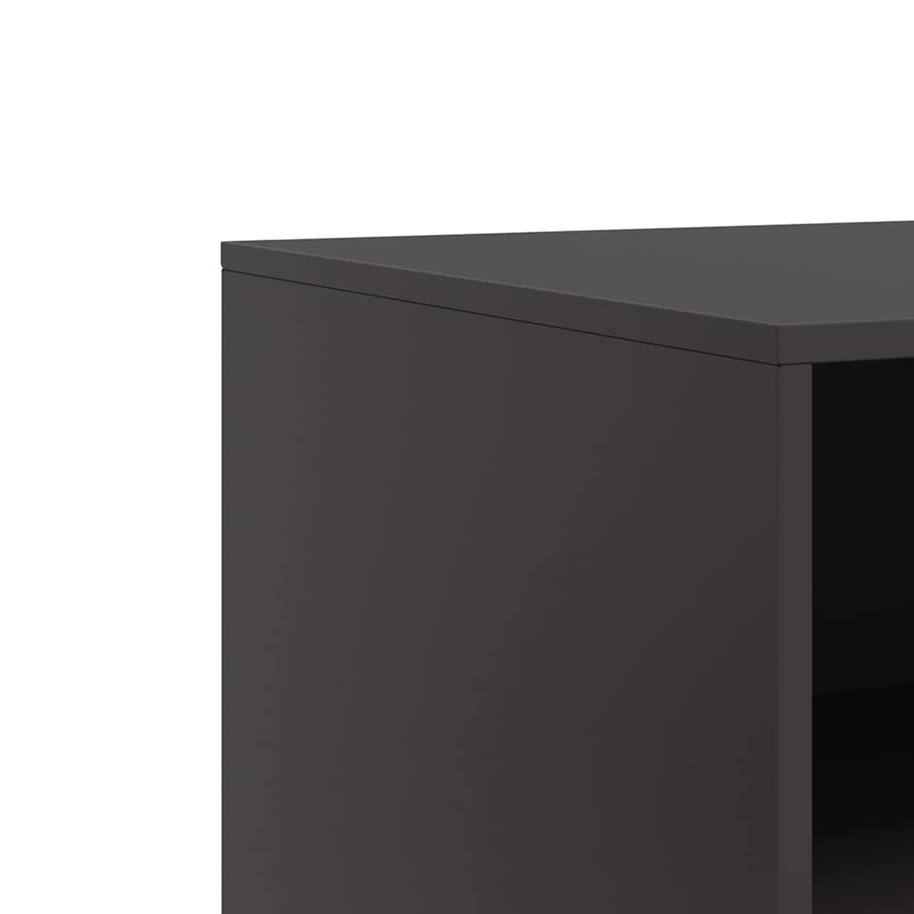 Mobili Tv 2 Pz Neri 67X39X44 Cm In Acciaio