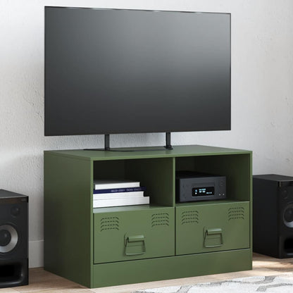 Mobili Tv 2 Pz Neri 67X39X44 Cm In Acciaio