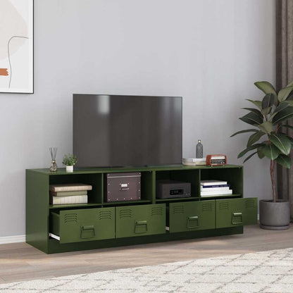 Mobili Tv 2 Pz Neri 67X39X44 Cm In Acciaio