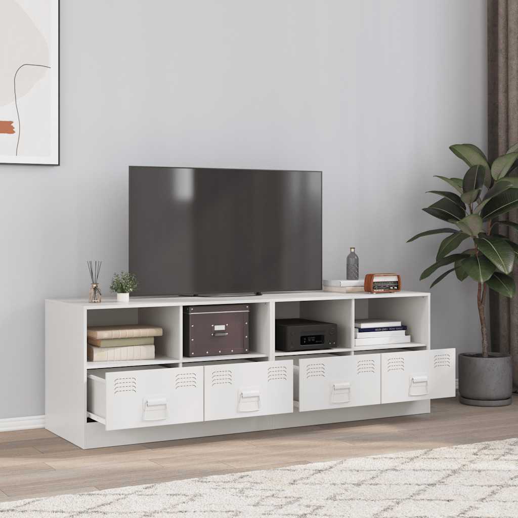 Mobili Tv 2 Pz Neri 67X39X44 Cm In Acciaio