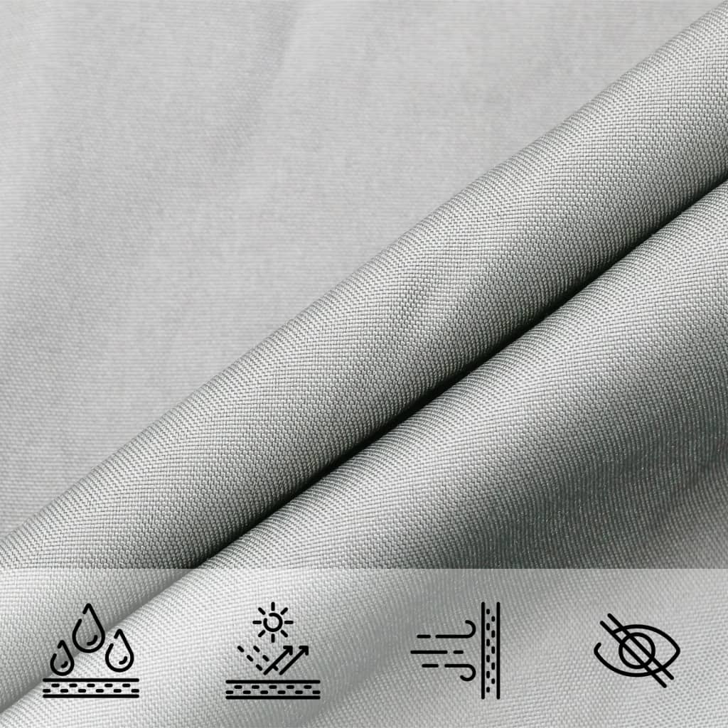 Vela Parasole 100% Poliestere Oxford Grigio Chiaro