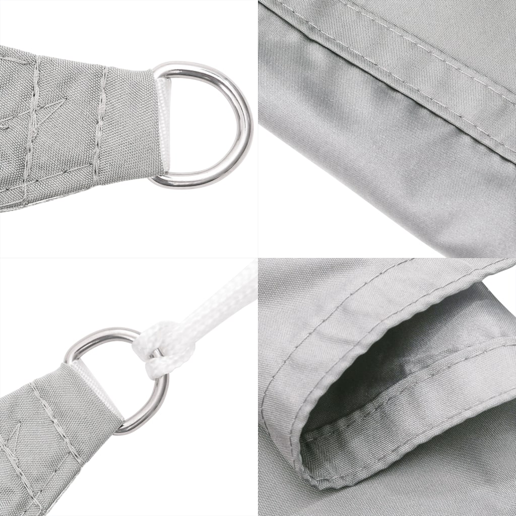 Vela Parasole 4,5X2 M 100% Poliestere Oxford Grigio Chiaro