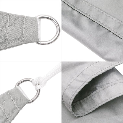 Vela Parasole 4,5X2 M 100% Poliestere Oxford Grigio Chiaro