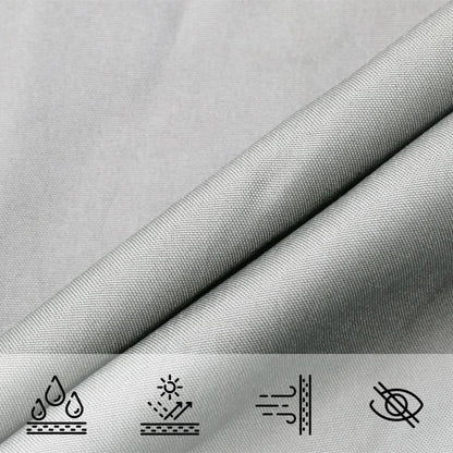 Vela Parasole 4,5X2 M 100% Poliestere Oxford Grigio Chiaro