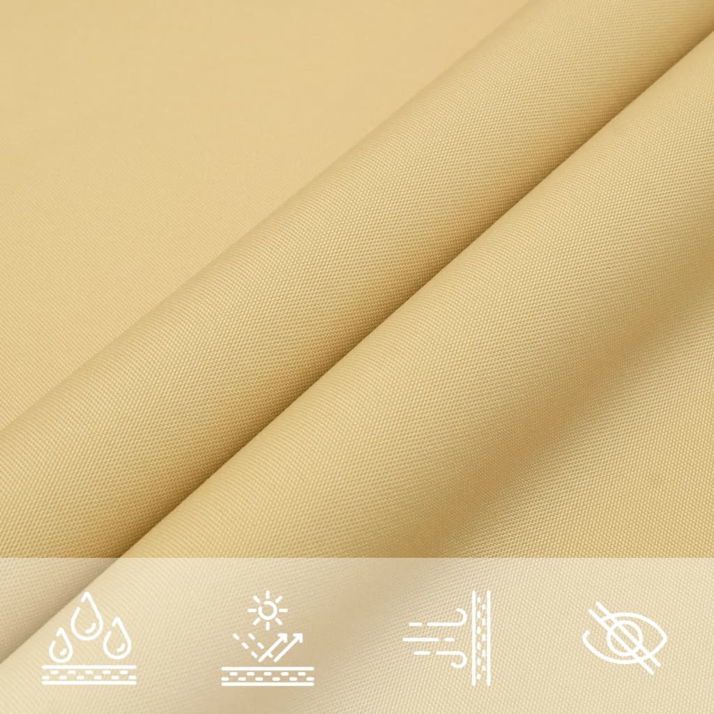 Vela Parasole 4X4X5,8 M 100% Poliestere Oxford Sabbia