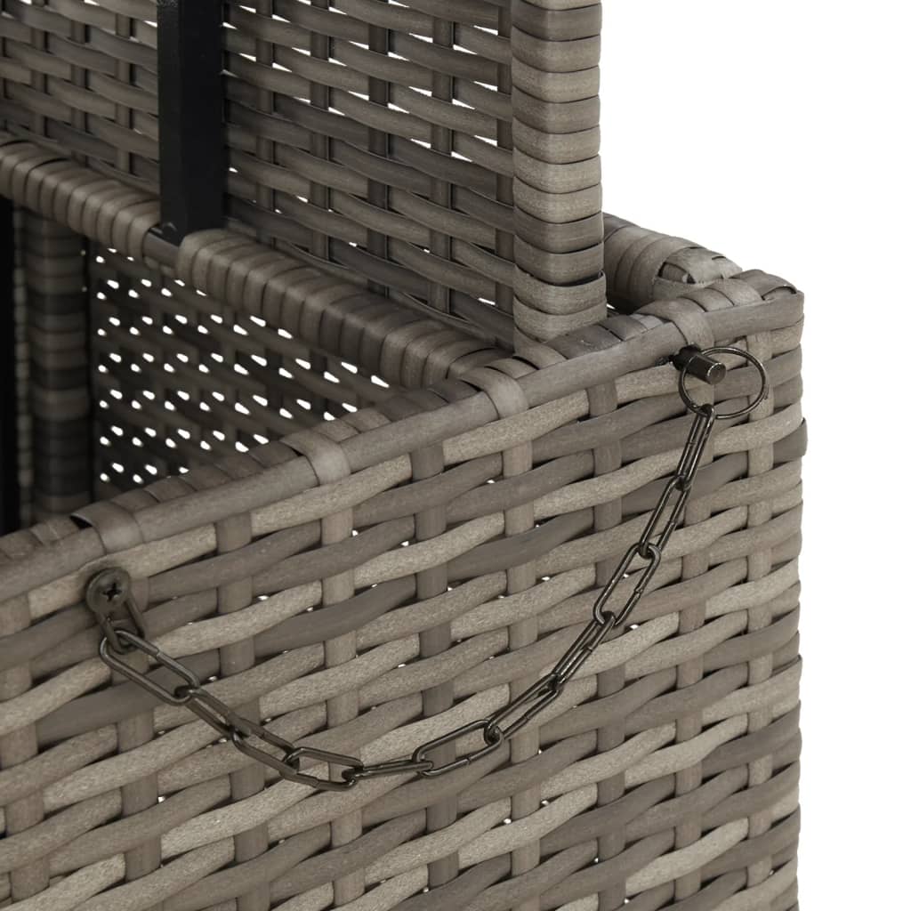 Tavolo Giardino In Polyrattan E Legno Acacia