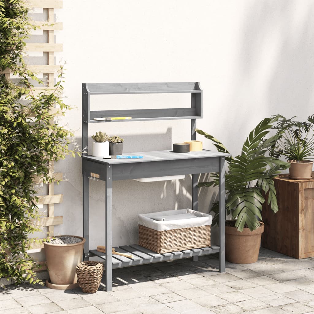 Tavolo Invaso Con Lavello 147,5X44X139,5 Massello Abete