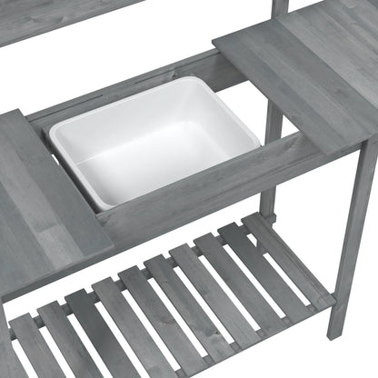 Tavolo Invaso Con Lavello 147,5X44X139,5 Massello Abete