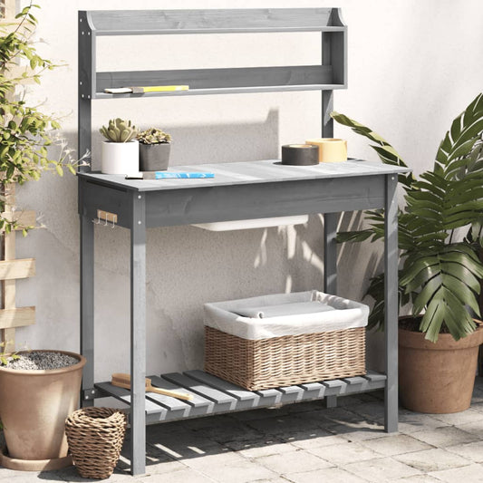 Tavolo Invaso Con Lavello 147,5X44X139,5 Massello Abete