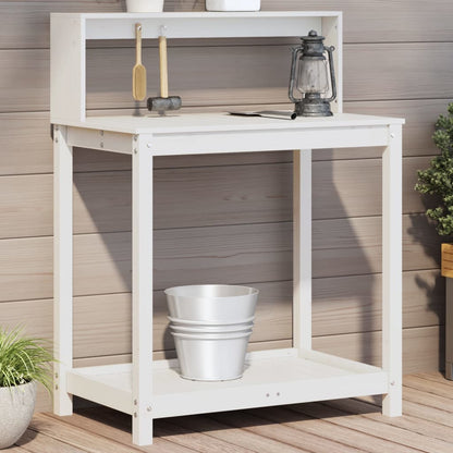 Tavolo Invaso Con Ripiani 82,5X50X109,5Cm Legno Impregnato Pino