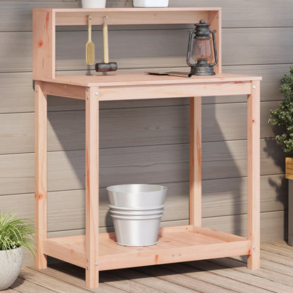 Tavolo Invaso Con Ripiani 82,5X50X109,5Cm Legno Impregnato Pino