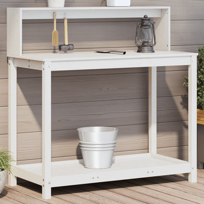 Tavolo Invaso Con Ripiani 82,5X50X109,5Cm Legno Impregnato Pino