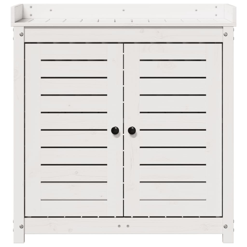 Tavolo Invaso Con Ripiani 82,5X50X86,5 Cm Massello Pino