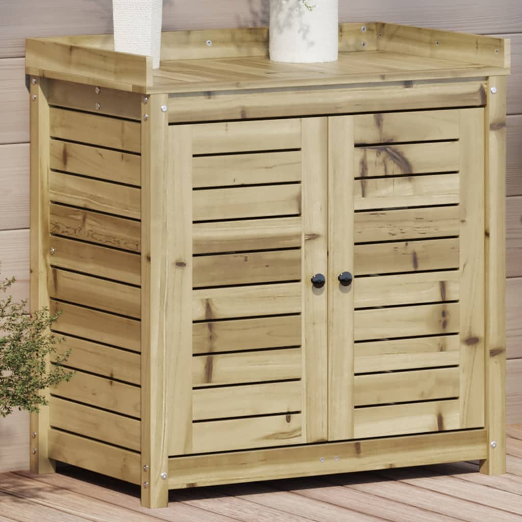 Tavolo Invaso Con Ripiani 82,5X50X86,5 Cm Massello Pino