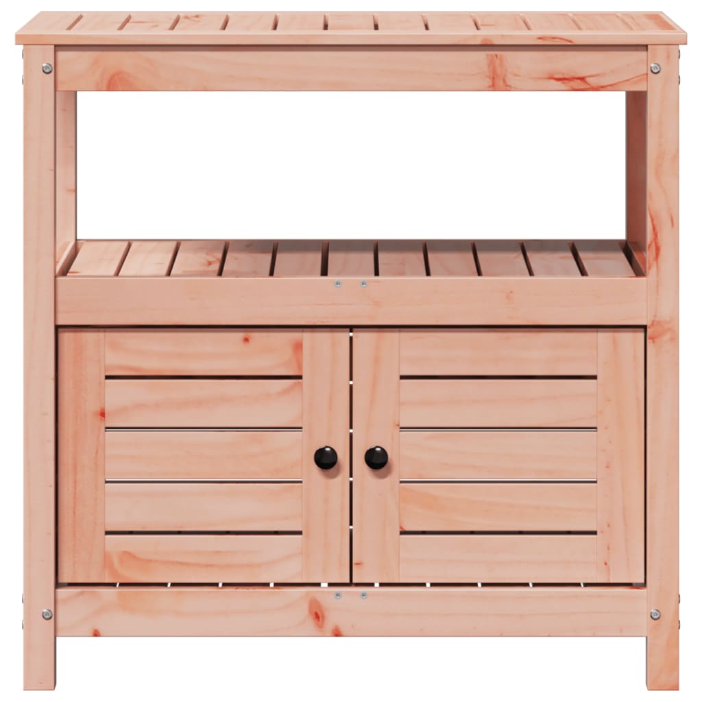 Tavolo Invaso Con Ripiani 82,5X45X81 Cm Legno Massello Douglas