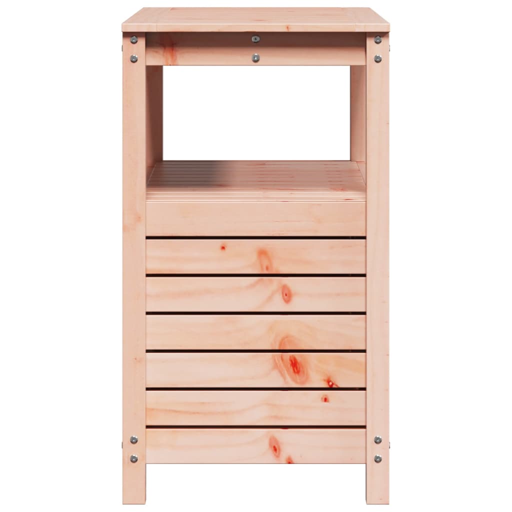 Tavolo Invaso Con Ripiani 82,5X45X81 Cm Legno Massello Douglas