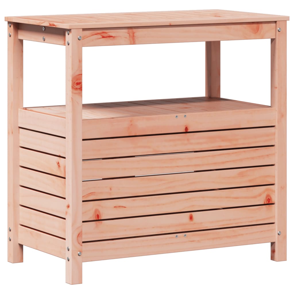 Tavolo Invaso Con Ripiani 82,5X45X81 Cm Legno Massello Douglas