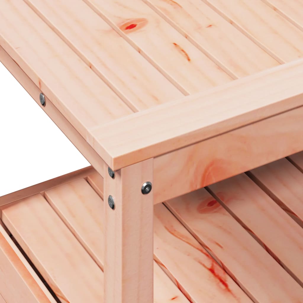 Tavolo Invaso Con Ripiani 82,5X45X81 Cm Legno Massello Douglas