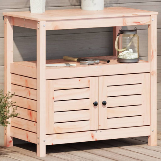 Tavolo Invaso Con Ripiani 82,5X45X81 Cm Legno Massello Douglas