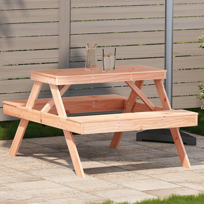 Tavolo Da Picnic 105X134X75 Cm In Legno Massello Di Pino