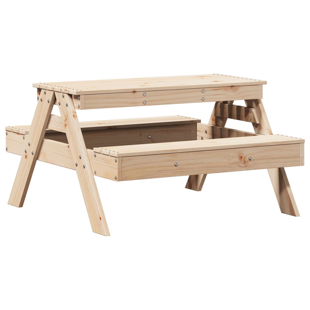 Tavolo Da Picnic Per Bambini 88X97X52 Cm Legno Massello Di Pino