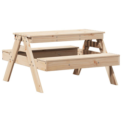 Tavolo Da Picnic Per Bambini 88X97X52 Cm Legno Massello Di Pino