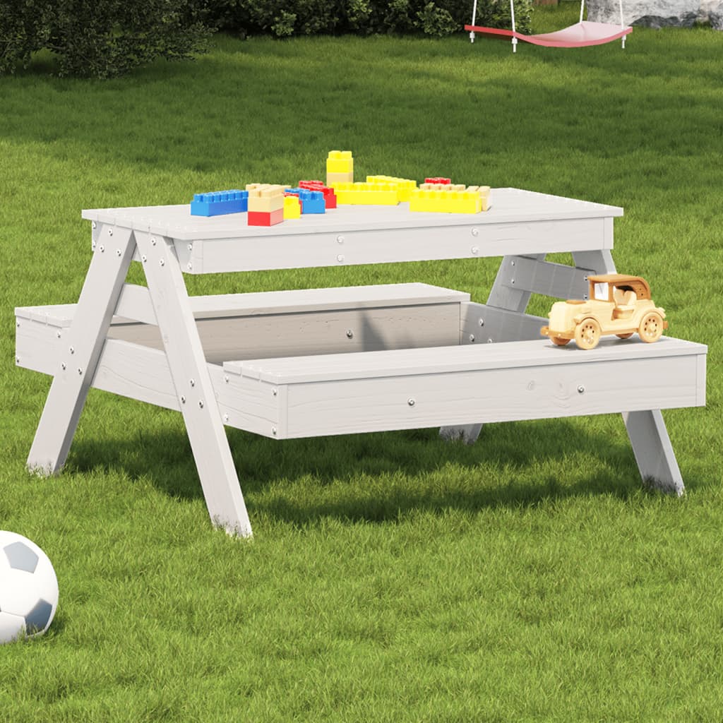 Tavolo Da Picnic Per Bambini 88X97X52 Cm Legno Massello Di Pino