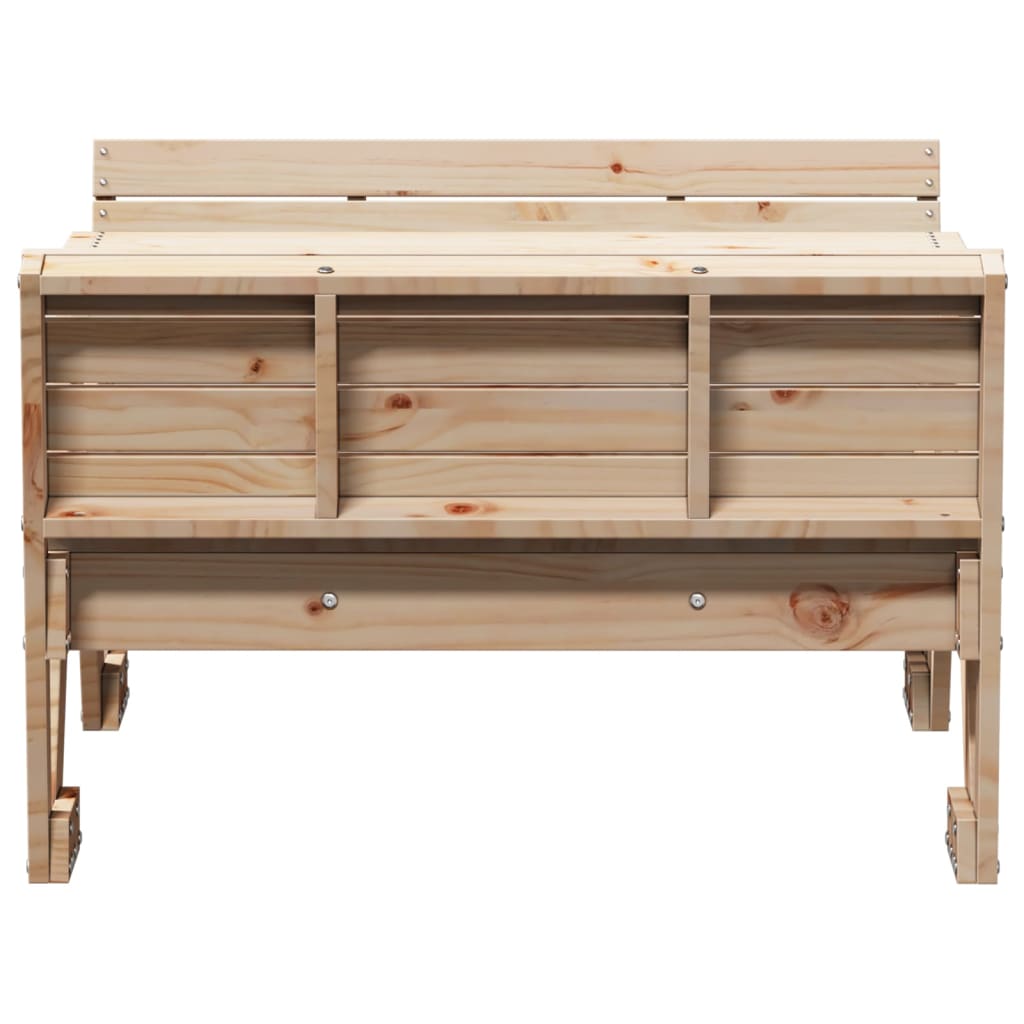 Tavolo Da Picnic Per Bambini 88X122X58Cm Legno Massello Di Pino