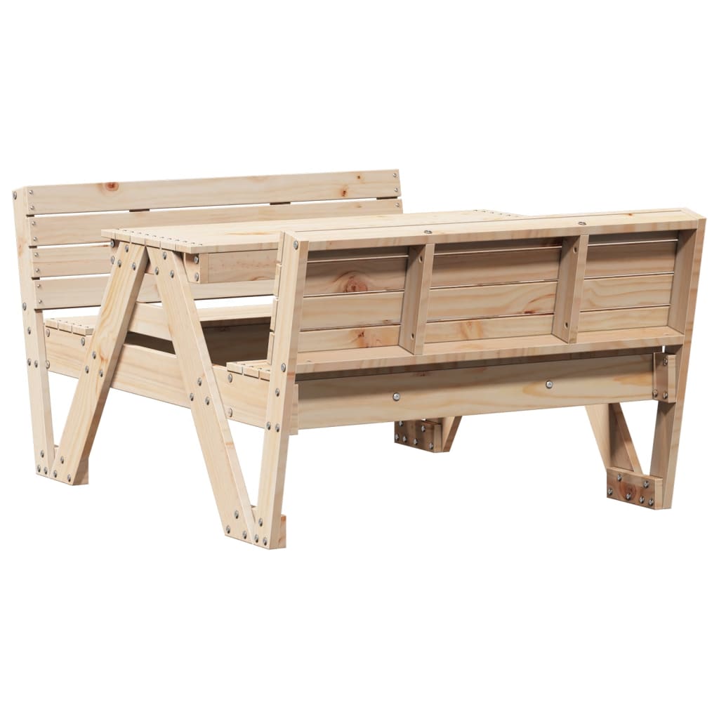 Tavolo Da Picnic Per Bambini 88X122X58Cm Legno Massello Di Pino
