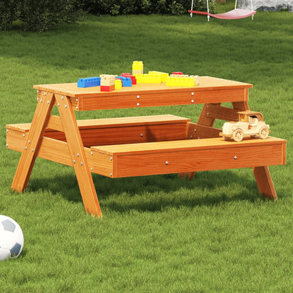 Tavolo Da Picnic Per Bambini 88X97X52 Cm Legno Massello Di Pino