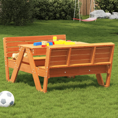 Tavolo Da Picnic Per Bambini 88X122X58Cm Legno Massello Di Pino