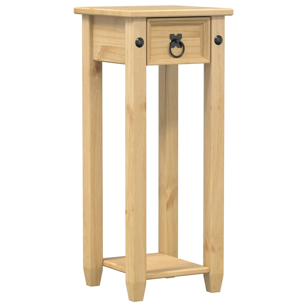 Porta Piante Corona 30X30X73 Cm In Legno Massello Di Pino
